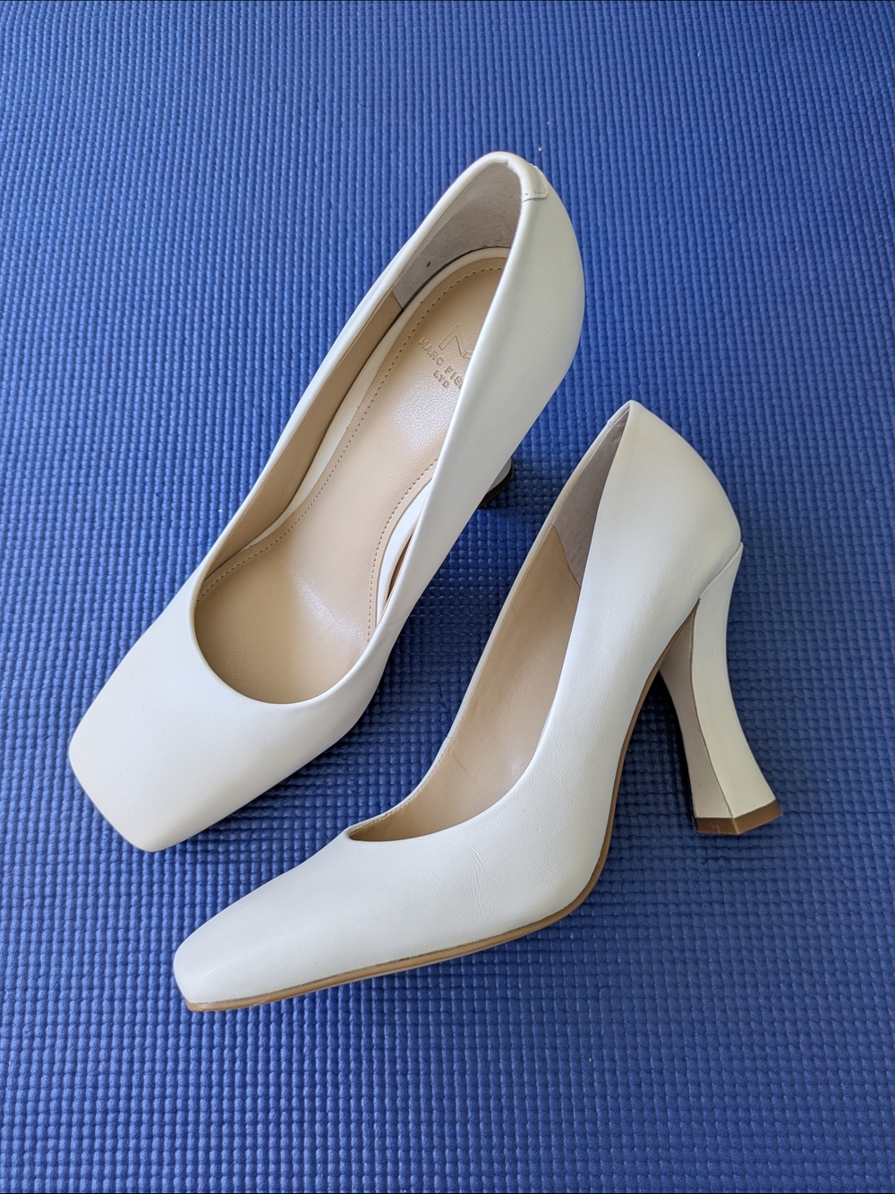 Marc Fisher Colin Pumps - Ivory Leather, Size 5.5 US